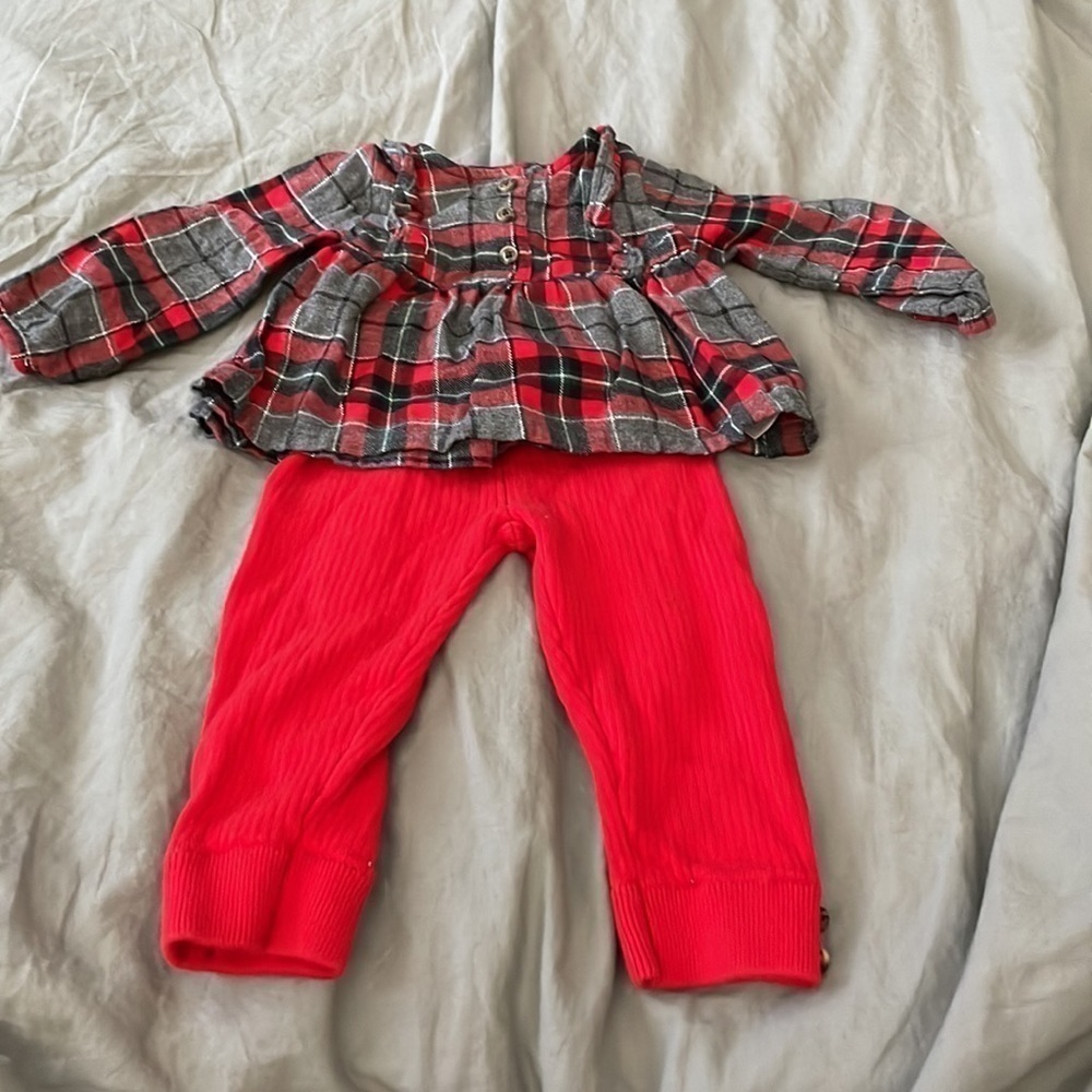 Carter’s Holiday Winter Baby Tunic and Leggings 9m​​​​​​​​​​​